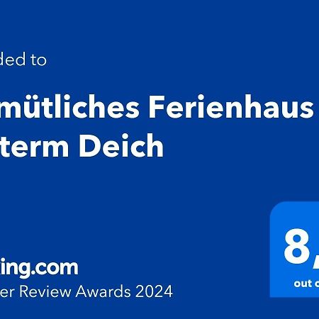 Gemuetliches Ferienhaus Hinterm Deich Nordstrand Kültér fotó