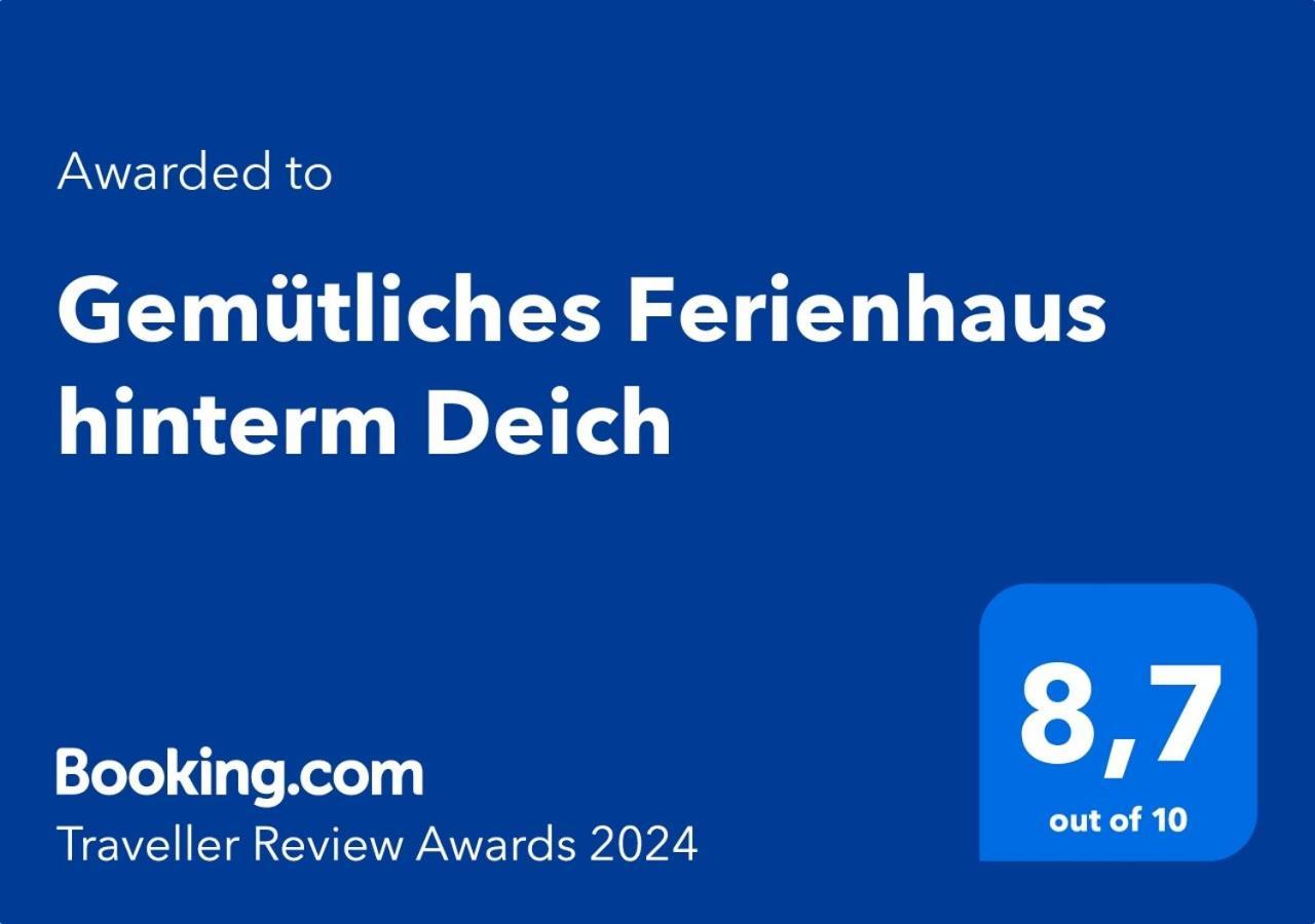 Gemuetliches Ferienhaus Hinterm Deich Nordstrand Kültér fotó