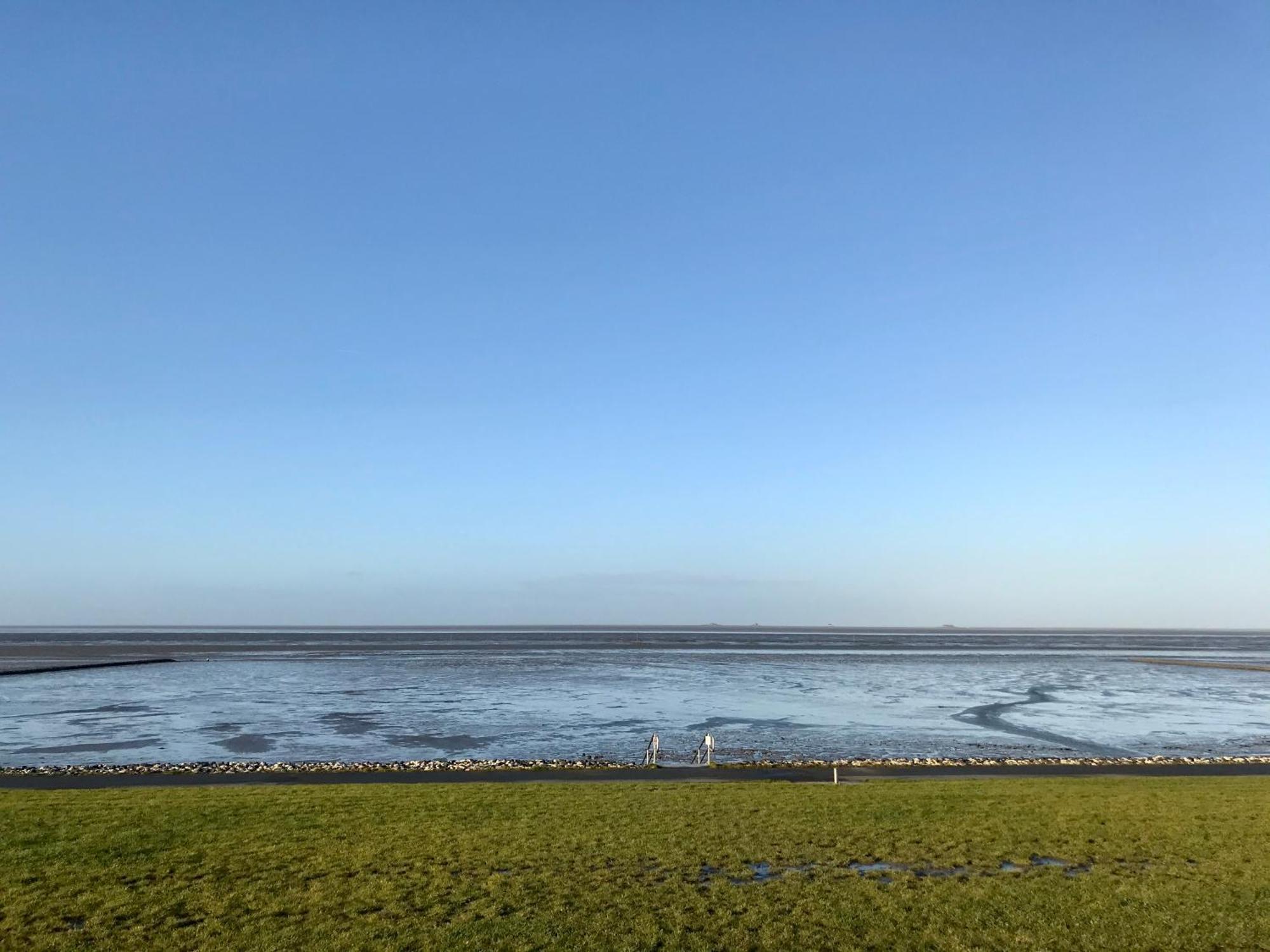 Gemuetliches Ferienhaus Hinterm Deich Nordstrand Kültér fotó